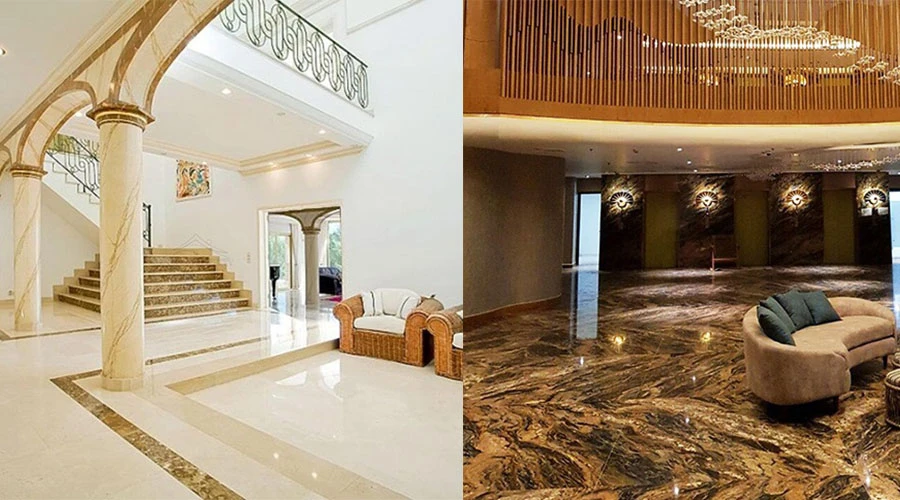 Lựa chọn đá granite hay marble để lát nền là tốt nhất?