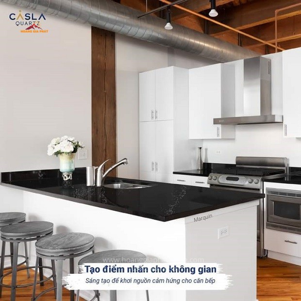 Đá bàn bếp Caslaquartz Marquine C2240