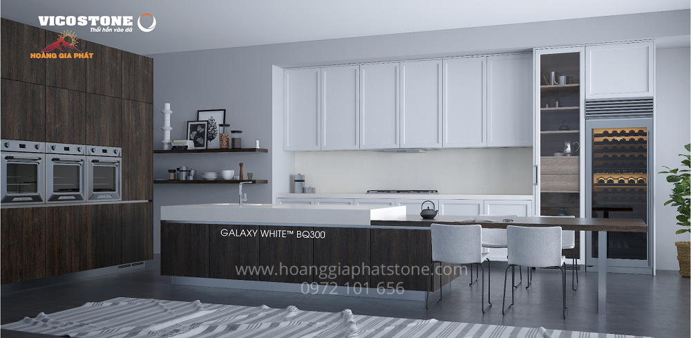 Đá Vicostone  Galaxy White BQ300