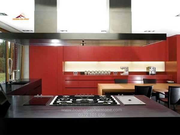 Đá LG  solid surface S025 Fiery Red