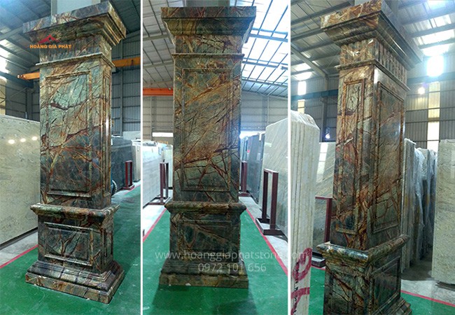 Đá Forest Marble Ốp Cột Vuông