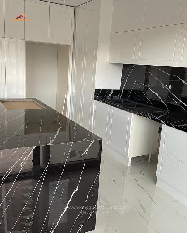 Đá nung kết Marquina Black