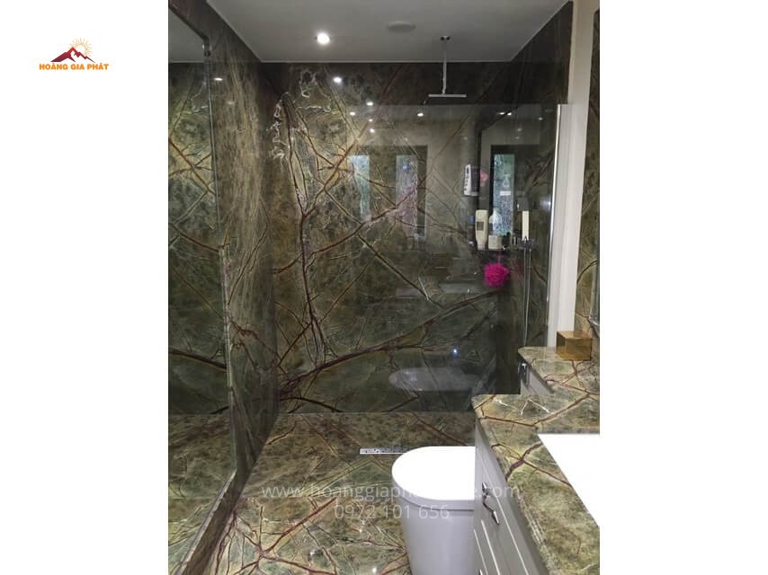 Đá Marble Rainforest Green Tự Nhiên