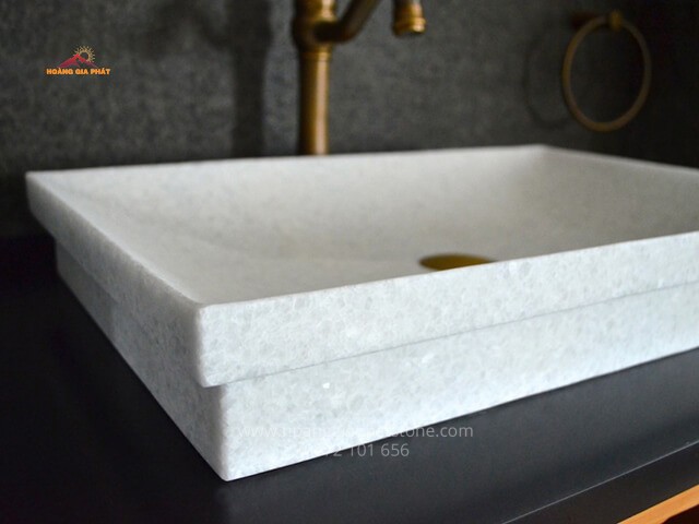 Đá Marble "Cẩm Thạch" Crytal white