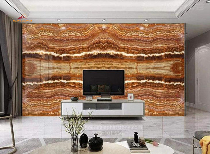 Đá xuyên sáng - onyx brown