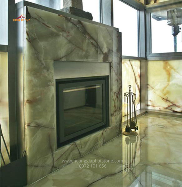 Đá xuyên sáng - onyx green