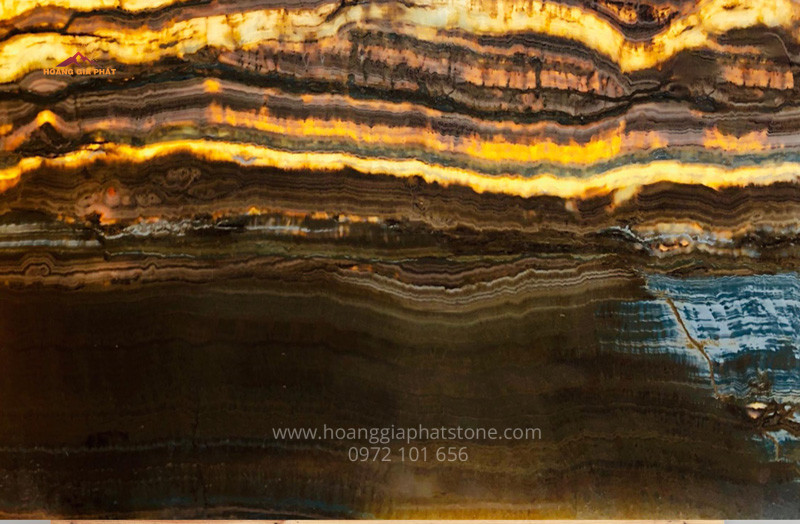 Đá xuyên sáng - onyx vân xanh