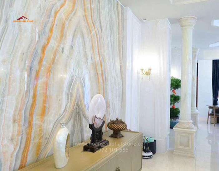 Đá xuyên sáng - onyx vân gỗ