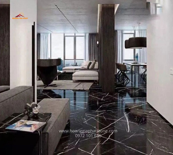 Đá Marble - Đen Tia Chớp