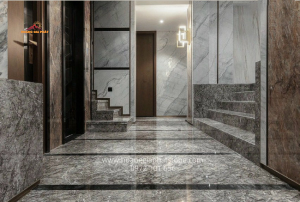 Đá Marble - Xám Mạng Nhện