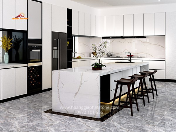 Đá Caslaquartz C4202 - Mặt bàn hoàn hảo cho không gian nhà bếp