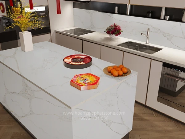 Đá Caslaquartz C4221 - Đáp ứng mọi yêu cầu về thẩm mỹ và độ bền