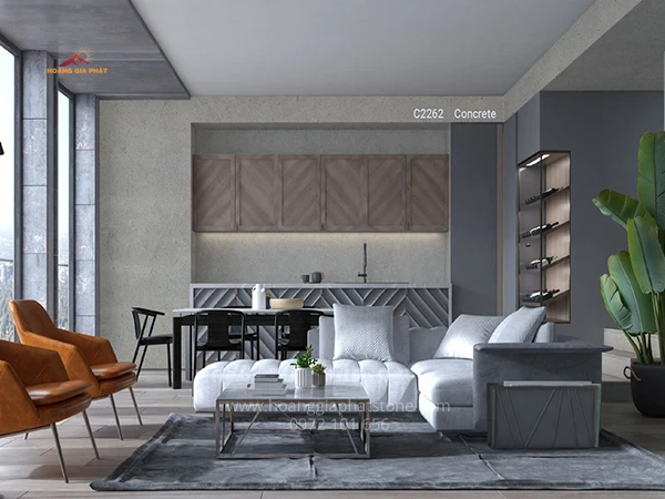 Đá Caslaquartz C2262 - Mặt đá lý tưởng cho những công trình thời thượng