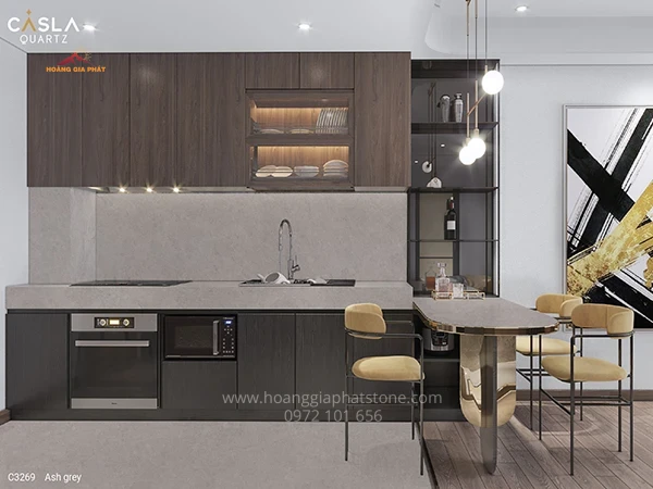 Đá Caslaquartz C3269 - Giải pháp bền đẹp cho không gian của bạn