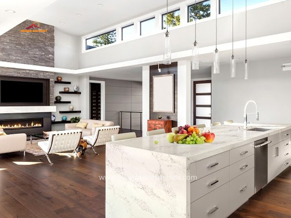 Đá Caslaquartz C4143 - Mặt đá sang trọng giúp tôn lên vẻ đẹp của ngôi nhà