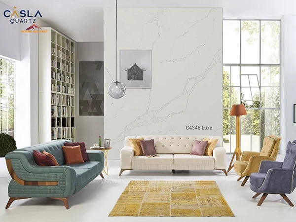 Đá Caslaquartz C4346 -  Màu sắc và họa tiết phù hợp cho mọi phong cách nội thất