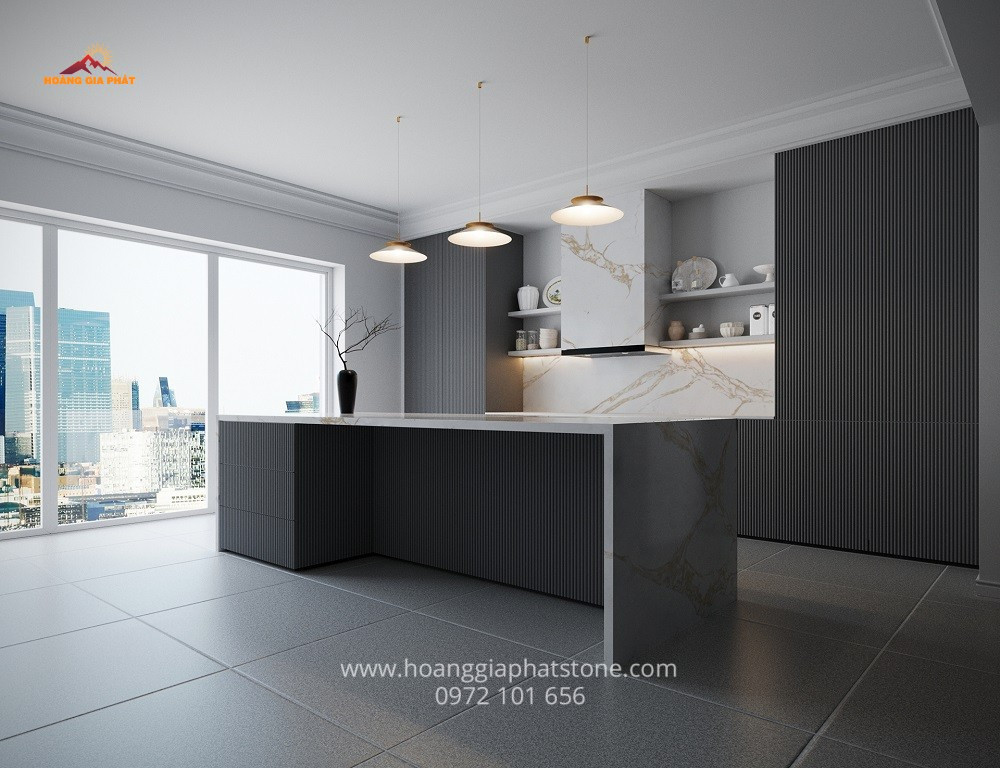 Đá Vinaquartz VQ9023W -  Lựa chọn tuyệt vời cho không gian sống sang trọng