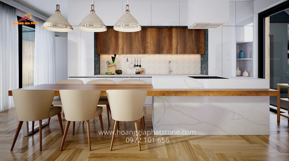 Đá Vinaquartz VQ8068AW -  Giải pháp tối ưu cho những công trình hiện đại