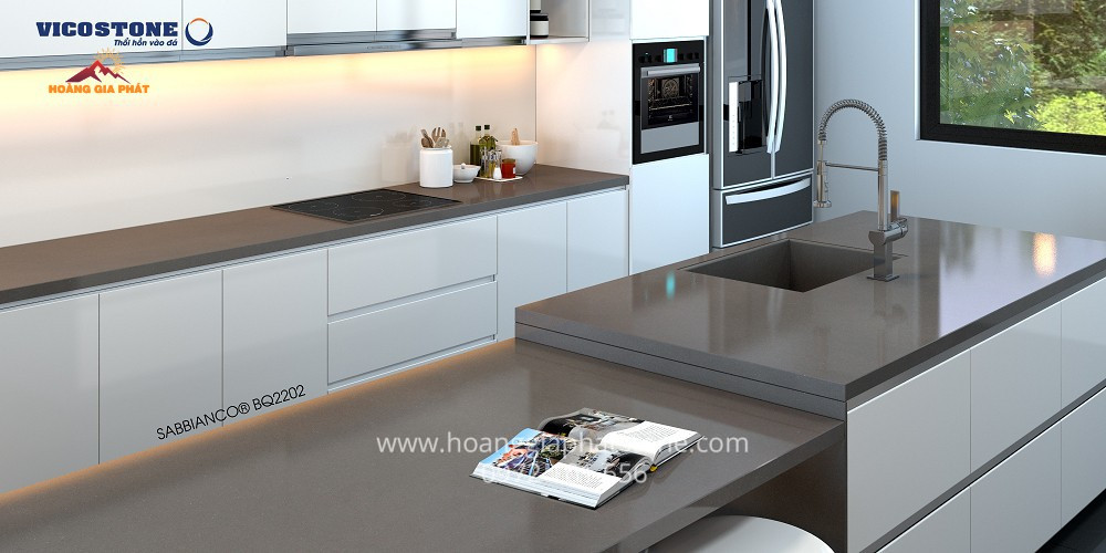 Đá Vicostone BQ2202 - Chất Liệu Tạo Nên Bàn Bếp Đẳng Cấp
