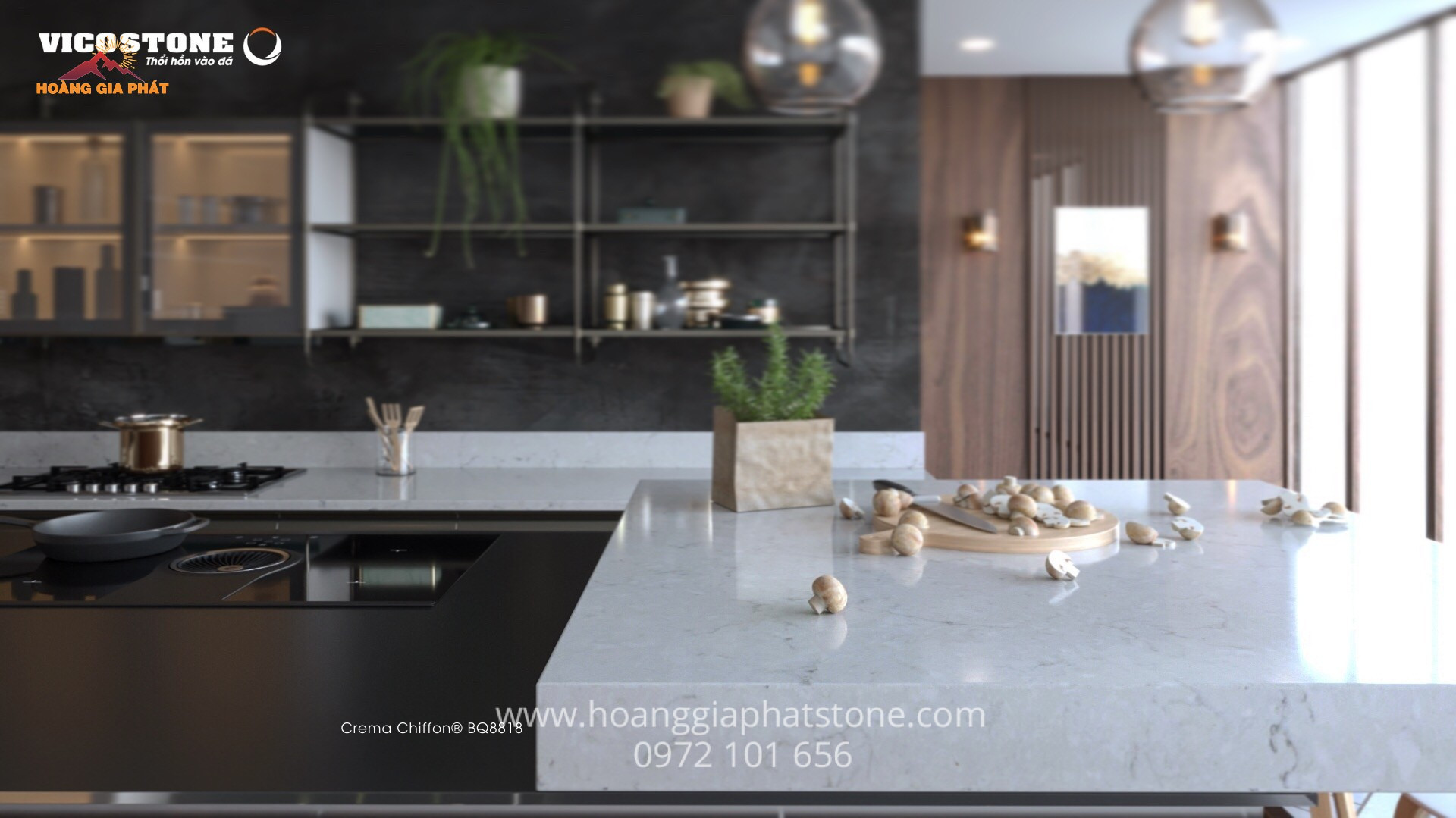 Đá Vicostone BQ8818 -  Bền Đẹp, Sang Trọng Cho Nội Thất Bếp