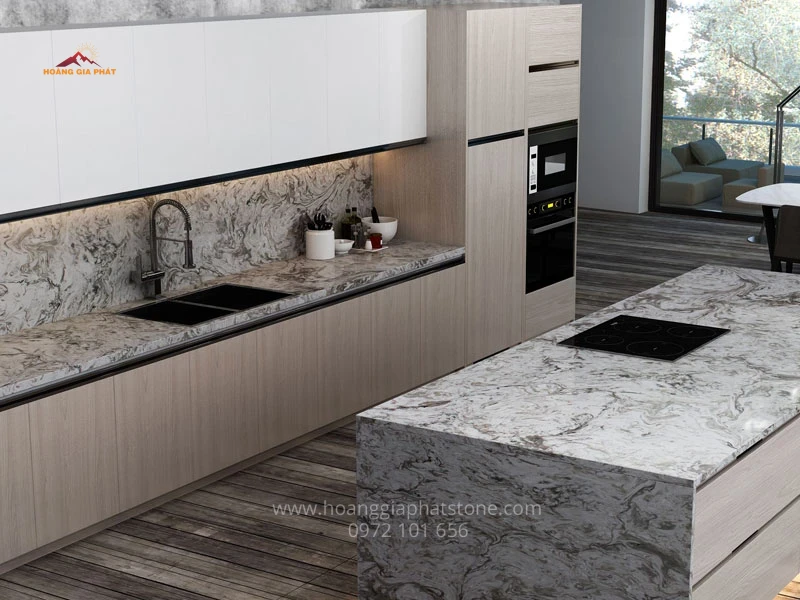 Đá Vicostone  BQ8829 - Giải Pháp Tối Ưu Cho Mặt Bàn Bếp Sang Trọng