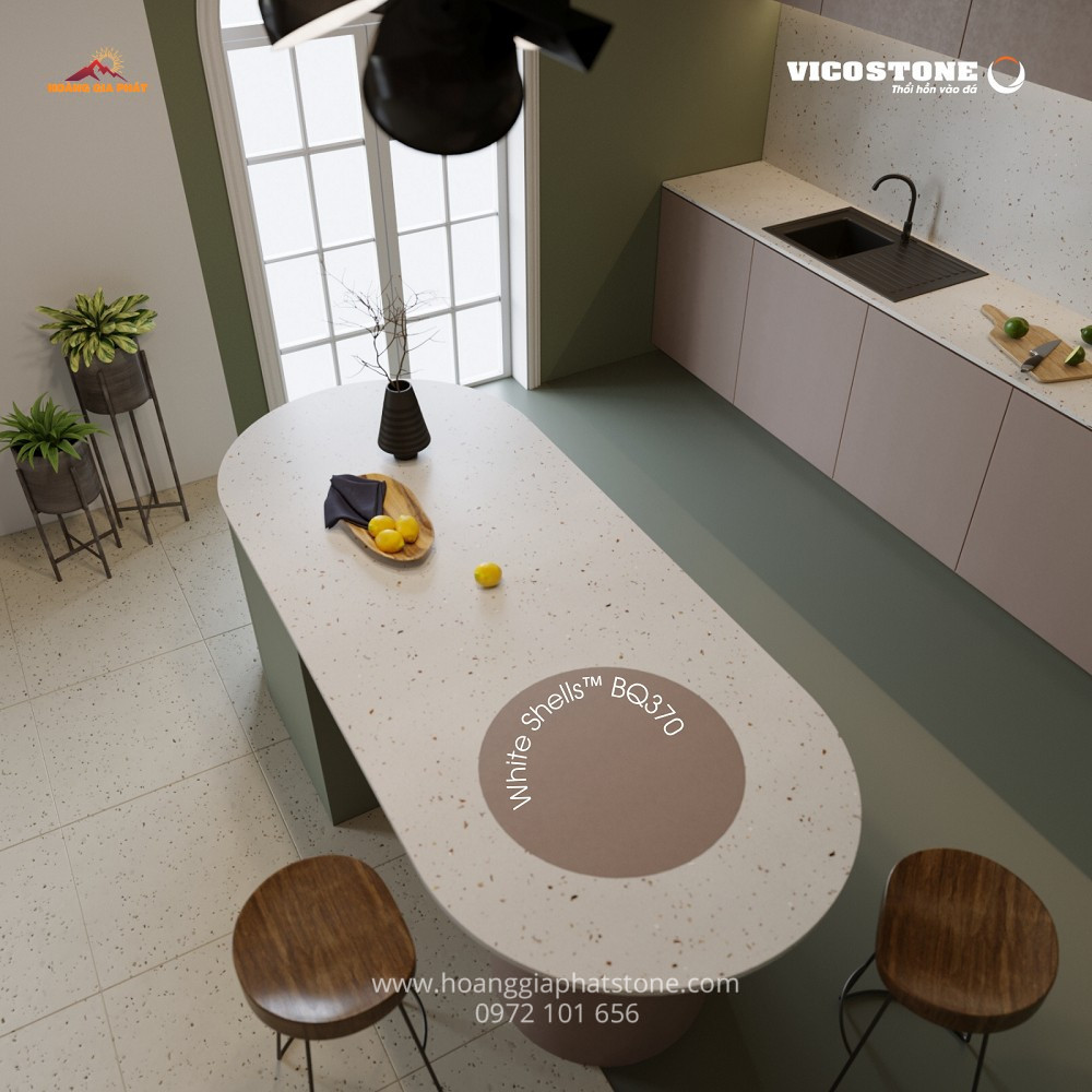 Đá Vicostone BQ370 - Tạo Nên Không Gian Bếp Hoàn Hảo