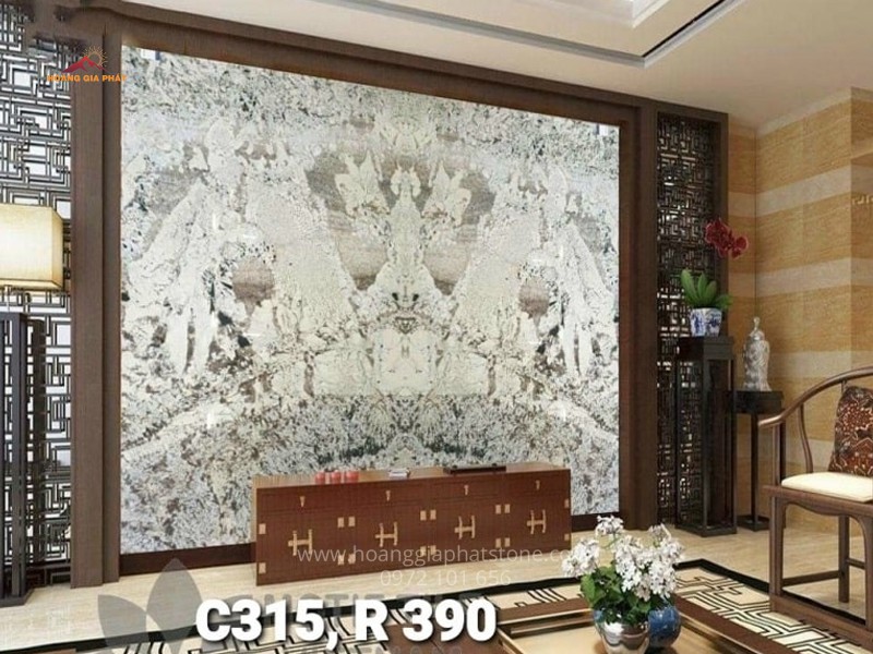 Tranh đá Granite đối xứng 027