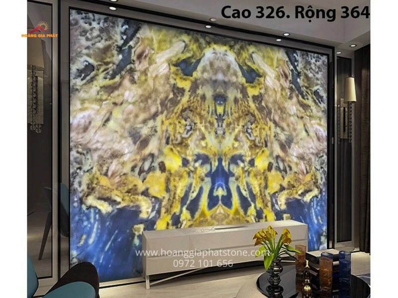 Tranh Đá xuyên sáng Onyx 083