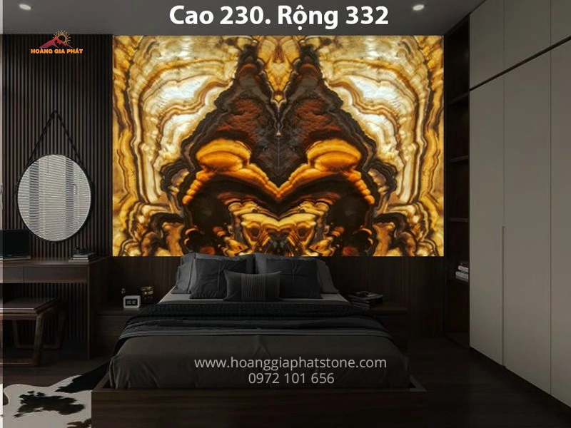 Tranh Đá xuyên sáng Onyx 100