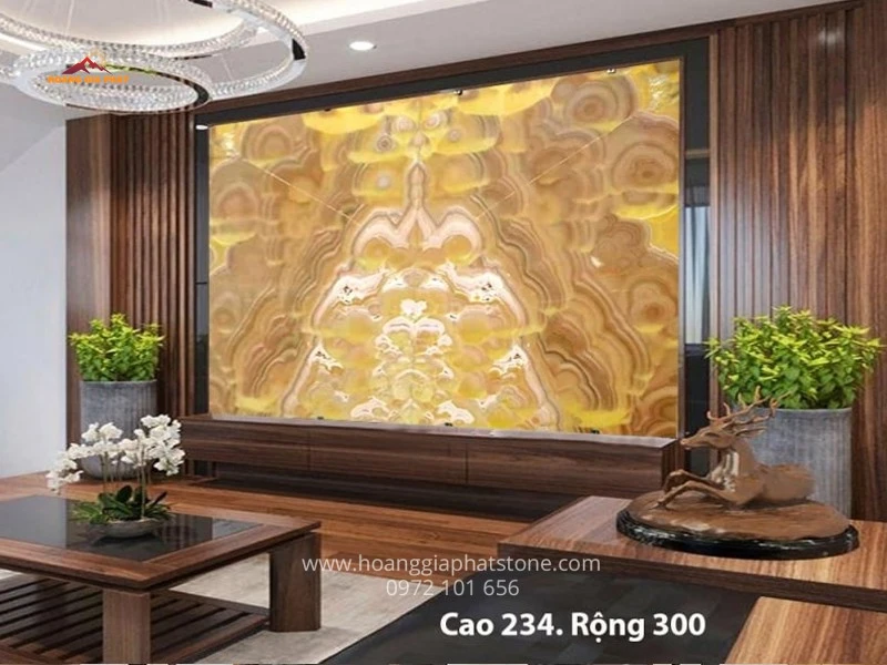 Tranh Đá xuyên sáng Onyx 186