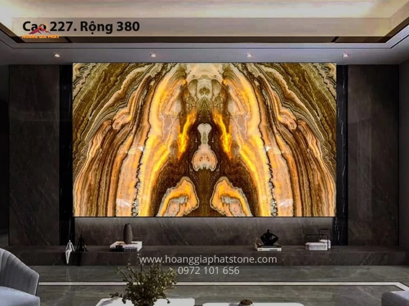 Tranh Đá xuyên sáng Onyx 217