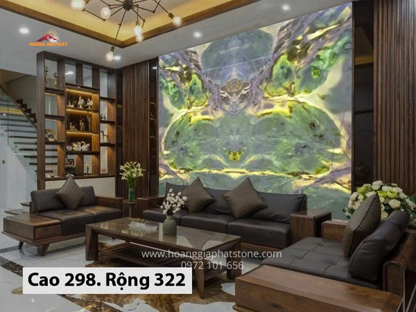 Tranh Đá xuyên sáng Onyx 022