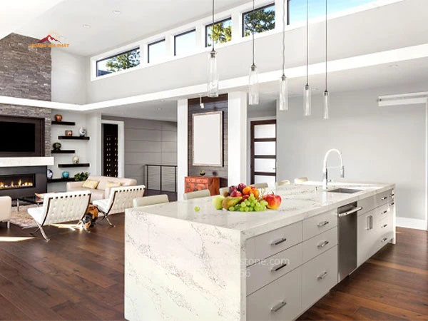 Đá Caslaquartz C4143 - Mặt đá sang trọng giúp tôn lên vẻ đẹp của ngôi nhà