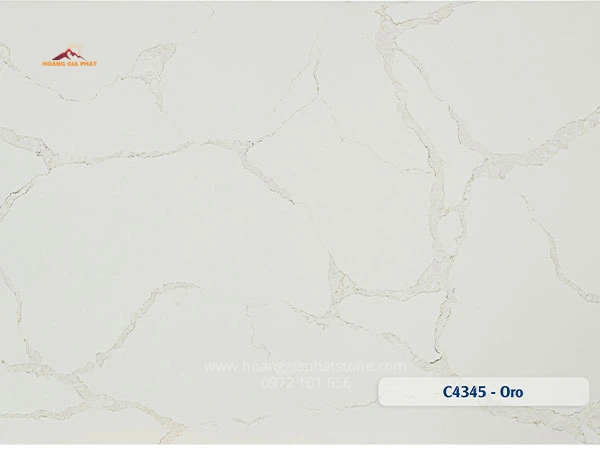 Đá Caslaquartz C4345 -  đá đẹp, dễ vệ sinh cho không gian bếp
