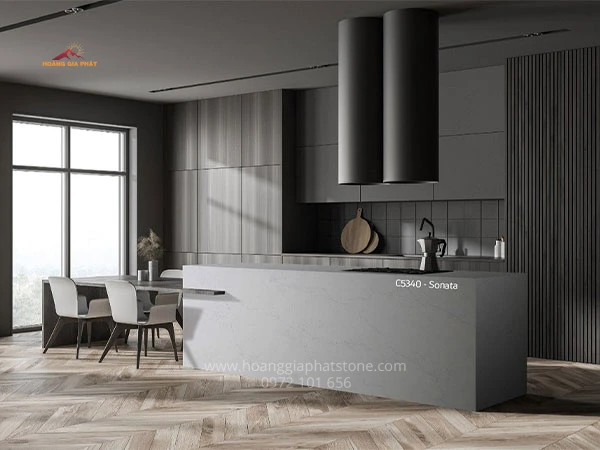 Đá Caslaquartz C5340 -  Chất liệu đá tuyệt vời cho những công trình bền đẹp