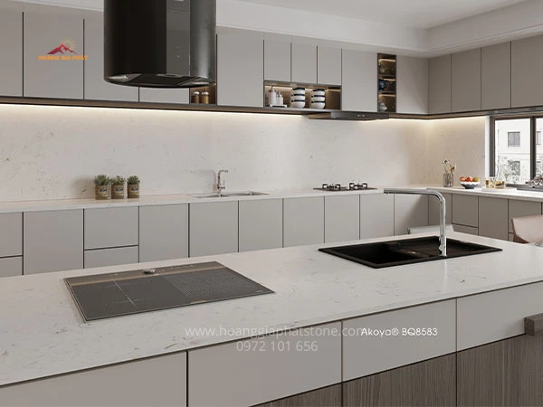 Đá Vicostone  BQ8583 - Giải Pháp Cho Công Trình Bếp Kiên Cố Và Sang Trọng