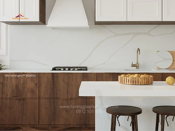 Đá Vicostone BQ8836 - Chất Liệu Lý Tưởng Cho Không Gian Bếp Đẹp Mắt