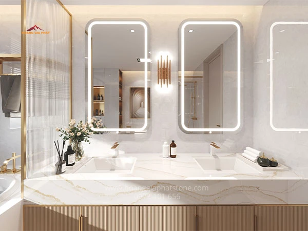 Đá Vinaquartz VQ8038W - sự lựa chọn lý tưởng cho nhà bếp