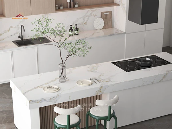 Đá Vinaquartz VQ8086W - Sự kết hợp hoàn hảo giữa tính thẩm mỹ và độ bền